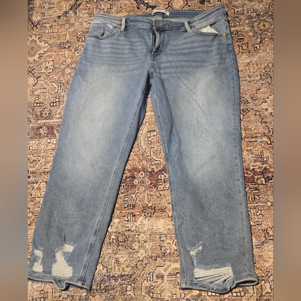 Distressed Light Wash Jeans